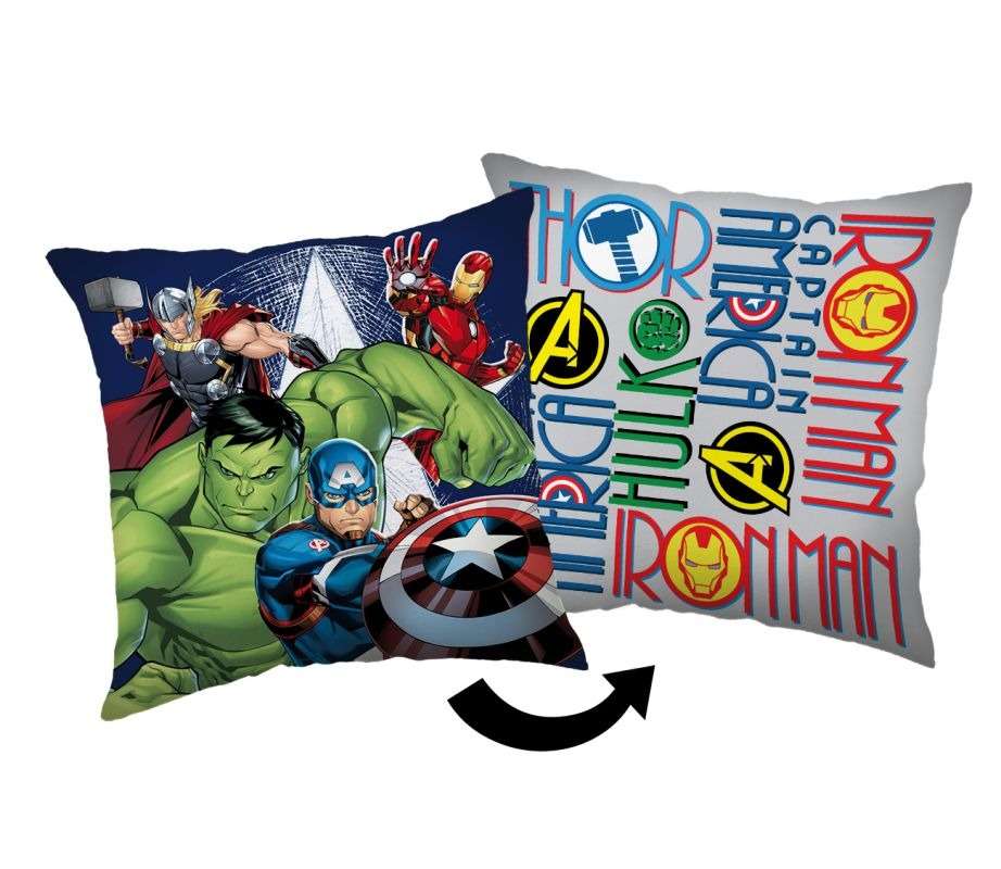 JERRY FABRICS Povlak na polštářek Avengers Heroes Bavlna, 40/40 cm