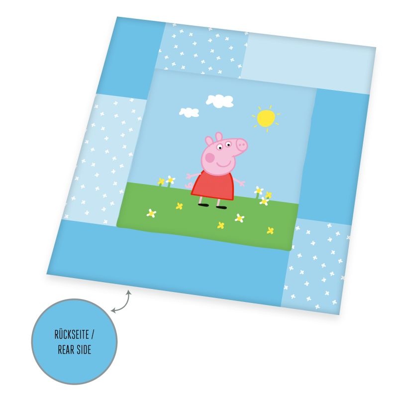 HERDING Dětská deka na hraní Peppa Pig Polyester, 115/115 cm