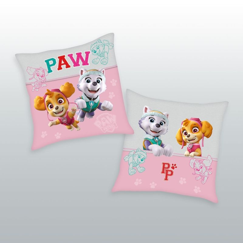 HERDING Polštářek Paw Patrol Skye a Everest Polyester, 40/40 cm