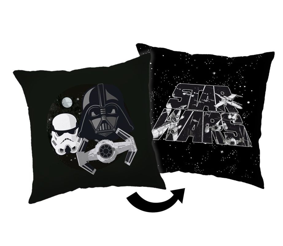 JERRY FABRICS Mikroplyšový polštářek Star Wars Polyester, 35/35 cm