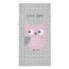 DETEXPOL Osuška Sova růžová  Bavlna - Froté, 70/140 cm