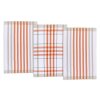 Kuchyňské utěrky - káro oranžové