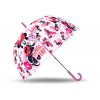 EUROSWAN Vystřelovací průhledný deštník Minnie Life POE, průměr 70 cm