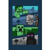 Fleece deka Minecraft Mobs and Shadows  Polyester, 100x150 cm