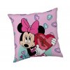 JERRY FABRICS Mikroplyšový polštářek Minnie Purple  Polyester, 40/40 cm