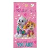 DETEXPOL Osuška Paw Patrol srdíčka  Bavlna - Froté, 70/140 cm