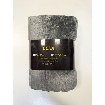 Měkoučká mikroplyšová deka – světle šedá, 150×200 cm / 200×230 cm (Velikost 150×200 cm)