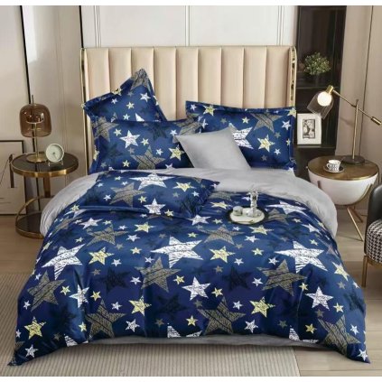 1268 3dilna sada povleceni francouzske 200 220 2 70 90 modre s hvezdami