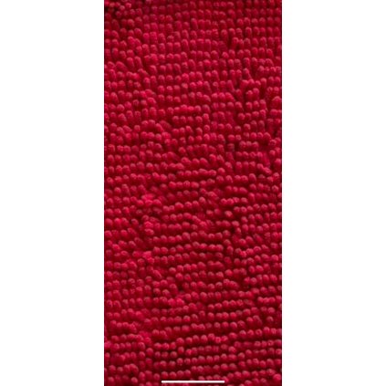 Koupelnová předložka 40x60 – protiskluzová chenilová savá rohožka, červená