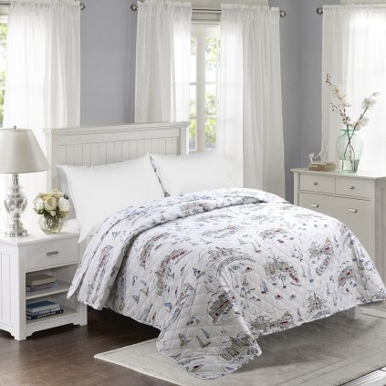 375 prosivany prehoz pres postel 200 240 cm namorni motiv povlecenideka cz