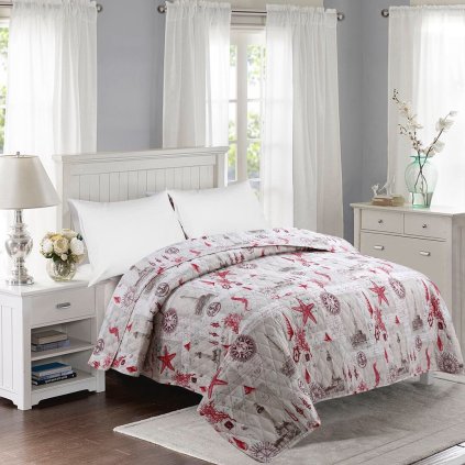 399 prosivany prehoz pres postel 200 240 cm namorni mapa povlecenideka cz