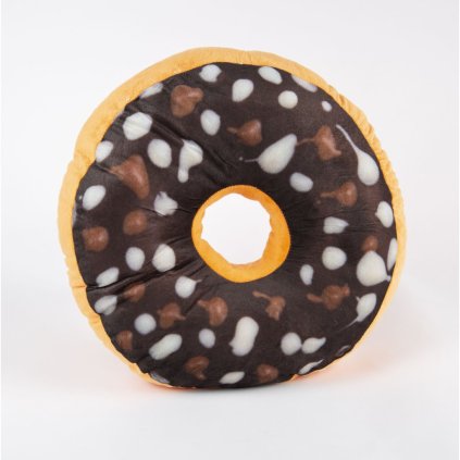 617 plysovy polstar donut s cokoladovou polevou a orisky sladky sen kolekce