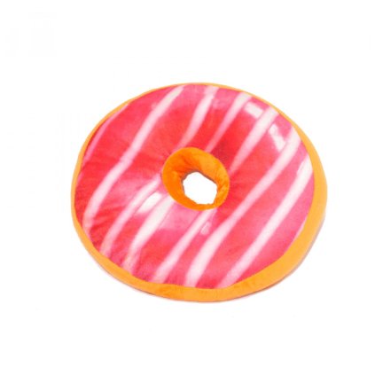 635 plysovy polstar donut s jahodovou polevou ruzovy