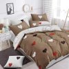 1142 povleceni 7dilna sada coffee hearts 100 bavlna hnedo bily romanticky design se srdicky 140 200 70 90 40 50 cm