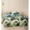 Francouzské povlečení 200×220 + 2×70×90 – zelené s 3D květinovým vzorem