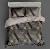 Ložní povlečení 3dílné 140×200 – Šedé geometrické