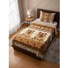 Mikroflanelové povlečení 140×200 + 70×90 cm – TYGR / LEOPARD, 2dílná sada pro jednolůžko, zip