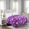 396 prosivany prehoz pres postel 200 240 cm fialove hvezdy povlecenideka cz