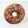638 dekoracni polstar donut s cokoladovou polevou a barevnym zdobenim