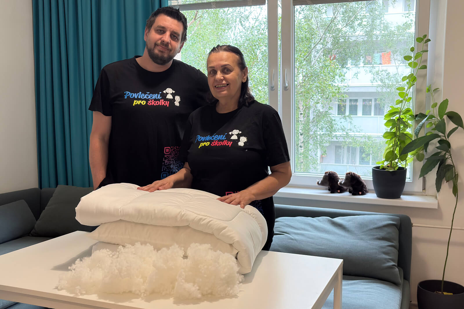 Ložní souprava pro školky – polštář a peřinka