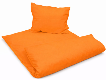 Jednobarevné dětské povlečení pro školky „Pomerančová“