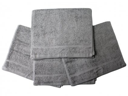 Dětský ručník pro mateřské školy 30x50 cm Stříbrný