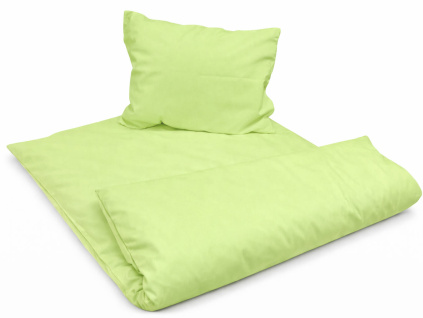 Jednobarevné dětské povlečení pro školky „Pistáciová“