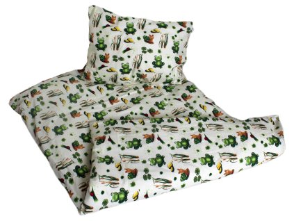 Bavlněné dětské povlečení pro školky „Žabičky“