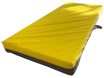 Nepropustná žlutá dětská matrace do školky