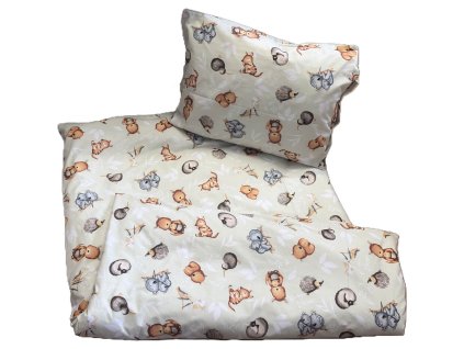 Bavlněné dětské povlečení pro školky „Zvířátka Austrálie“