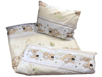 Bavlněné dětské povlečení pro školky „Pejsci“
