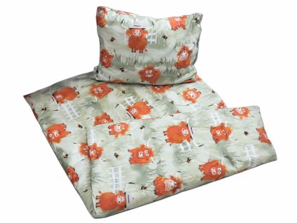 Bavlněné dětské povlečení pro školky „Bizoni“