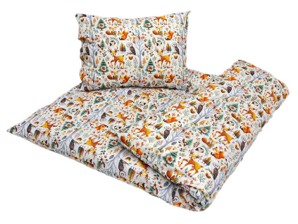 Bavlněné dětské povlečení pro školky „Lesní parta“