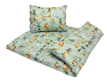 Bavlněné dětské povlečení pro školky „Noční safari“