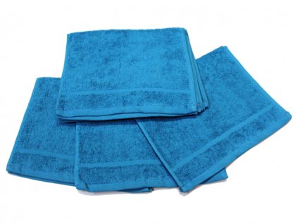 Tyrkysový dětský ručník pro mateřské školy – 30×50 cm