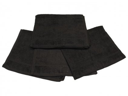 Černý dětský ručník pro mateřské školy – 30×50 cm