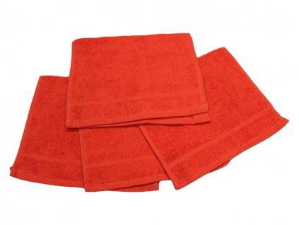 Červený dětský ručník pro mateřské školy – 30×50 cm