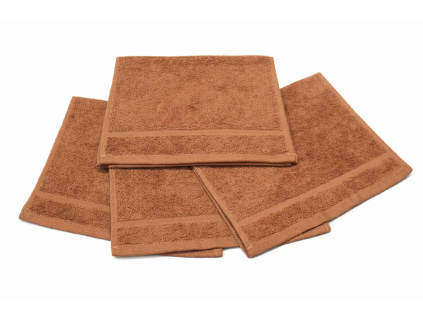 Hnědý dětský ručník pro mateřské školy – 30×50 cm