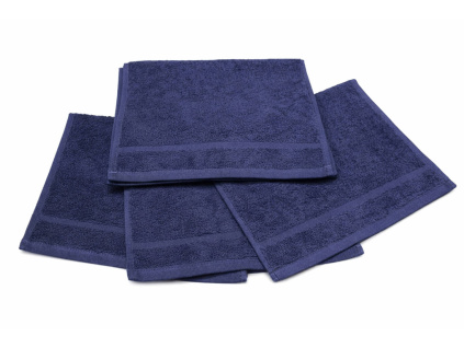 Tmavě modrý dětský ručník pro mateřské školy – 30×50 cm