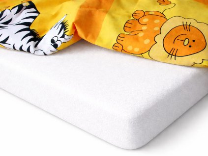 Nepropustné prostěradlo do školky – bílá