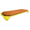 Nepropustná oranžová matrace na lehátko do školky