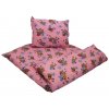 Krepové dětské povlečení do školky „Míša růžový“