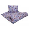 Dětské krepové povlečení Kocour fialový 1
