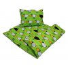 Dětské krepové povlečení do školky Beránek zelený 1