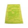 Obrázkový dětský ručník pro mateřské školy 30x50 cm Mašinka zelená 1