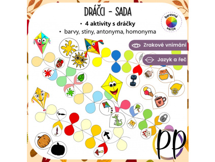 papirovy-drak-dracek-sada-pdf-aktivita-pro-deti-materska-skola-barvy-stiny-antonyma-homonyma-predskolaci