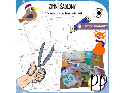 zimni-sablony-tvoreni-vyzdoba-dekorace-pdf-soubor-zima-strihani-sablona-k-tisku-materska-skola-skolka-predskolaci-zvirata-v-zime