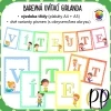 Barevná uvítací girlanda - výzdoba