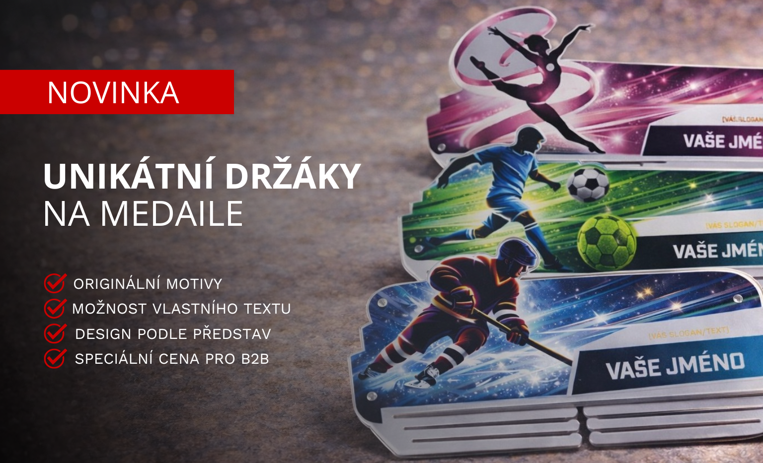 Držáky na medaile