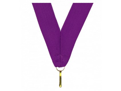 Barevná stuha s karabinkou 11 mm | Fialová